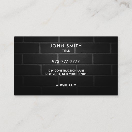 Architekten-Slogan-Visitenkarten Visitenkarte (Rückseite)