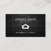 Architekten-Slogan-Visitenkarten Visitenkarte (Vorderseite)