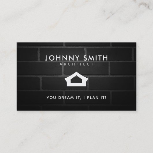 Architekten-Slogan-Visitenkarten Visitenkarte (Vorderseite)