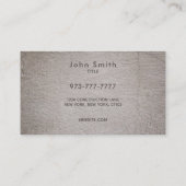 Architekten-Slogan-Visitenkarten Visitenkarte (Rückseite)