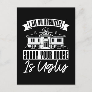 Architekten Sorry Your House Architects Feiertagspostkarte