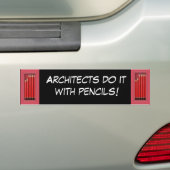 Architekten tun es mit Bleistiften Autoaufkleber (Auf Auto)