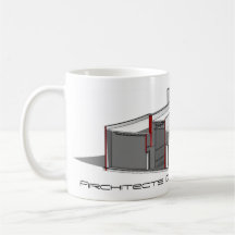 Architekten tun es mit der Modell-Tasse