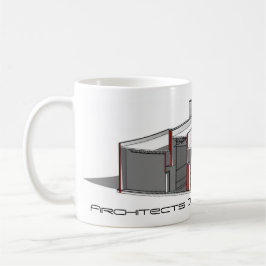 Architekten tun es mit der Modell-Tasse Kaffeetasse