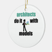 Architekten tun es mit Modellen Keramik Ornament (Links)