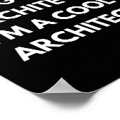 Architekten und Ingenieure Funny Work Sprichwort Poster (Ecke)