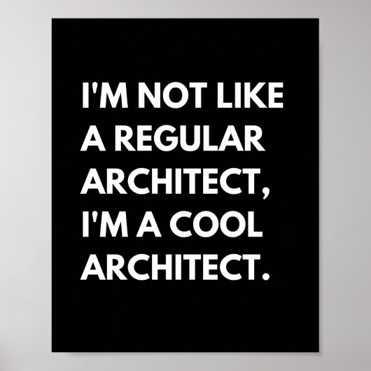 Architekten und Ingenieure Funny Work Sprichwort Poster (Vorne)
