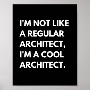 Architekten und Ingenieure Lustige Arbeitsphrase Poster