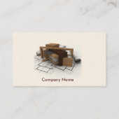 Architekten-Visitenkarte Visitenkarte (Rückseite)