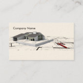 Architekten-Visitenkarte Visitenkarte (Rückseite)