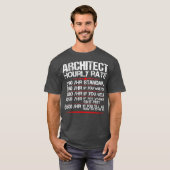 Architektin Hourly Rate Architecture Funny T-Shirt (Vorne ganz)