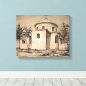 Architektonisch antike orthodoxe Kirchenruinen Zei Leinwanddruck (Insitu (Holzboden))