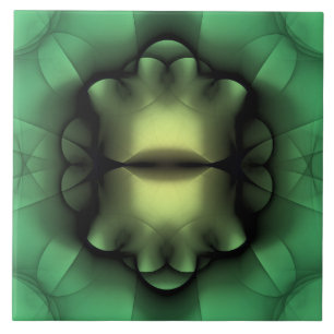 Architektonisch symmetrische Dekoration Fliese