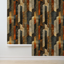 Architektonisch-vertikale Gestalt Vintager Stil Tapete