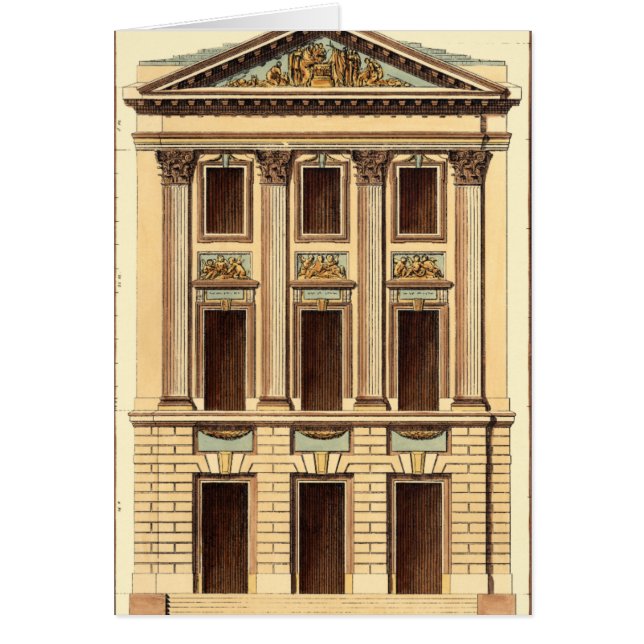 Architektonische Fassade von Jean Deneufforge (Vorne)