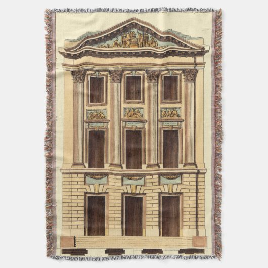 Architektonische Fassade von Jean Deneufforge Decke (Vorderseite Vertikal)