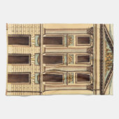 Architektonische Fassade von Jean Deneufforge Geschirrtuch (Horizontal)