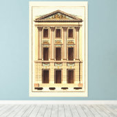 Architektonische Fassade von Jean Deneufforge Leinwanddruck (Insitu (Holzboden))