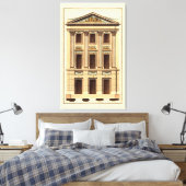 Architektonische Fassade von Jean Deneufforge Leinwanddruck (Insitu (Schlafzimmer))