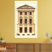 Architektonische Fassade von Jean Deneufforge Leinwanddruck (Insitu (Wohnzimmer))