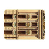 Architektonische Fassade von Jean Deneufforge Magnet (Horizontal)