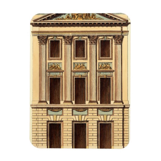 Architektonische Fassade von Jean Deneufforge Magnet (Vertikal)