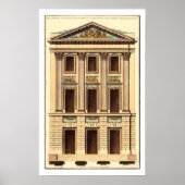 Architektonische Fassade von Jean Deneufforge Poster (Vorne)