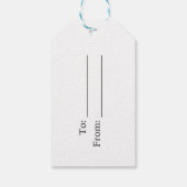 Architektonische Geburtstagsmarken Geschenkanhänger (Rückseite)