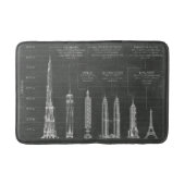 Architektonische Höhen Badematte (Vorderseite)