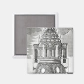 architektonische Illustration Magnet (Vorderseite/Rückseite)