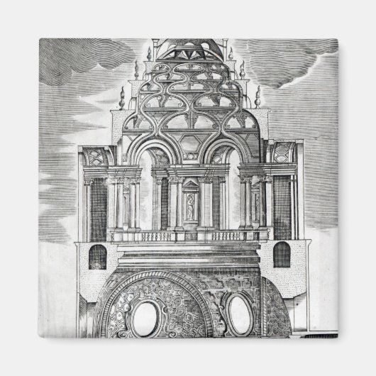 architektonische Illustration Magnet (Vorne)