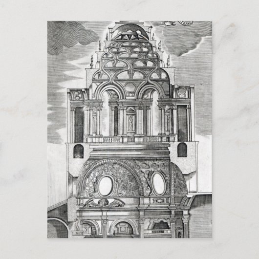 architektonische Illustration Postkarte (Vorderseite)