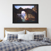 Architektonische Landschaft mit Kanal Leinwanddruck (Insitu (Schlafzimmer))