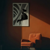 Architektonische Maus: Monochrome Kapitän-Elegance Poster