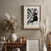 Architektonische Maus: Monochrome Kapitän-Elegance Poster