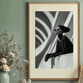 Architektonische Maus: Monochrome Kapitän-Elegance Poster