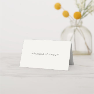 Architektonische Minimal-Hochzeit Platzkarte