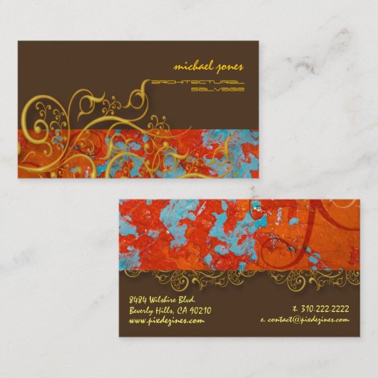 Architektonische RettungsVisitenkarten Visitenkarte (Vorne/Hinten)