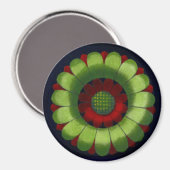 Architektonische Rosette Nr. 2 Magnet (Vorderseite/Rückseite)