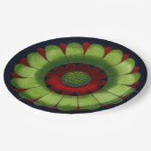 Architektonische Rosette Nr. 2 Pappteller (Schrägansicht)