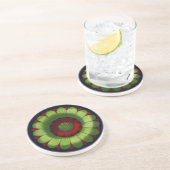 Architektonische Rosette Nr. 2 Sandstein Untersetzer (Seite)