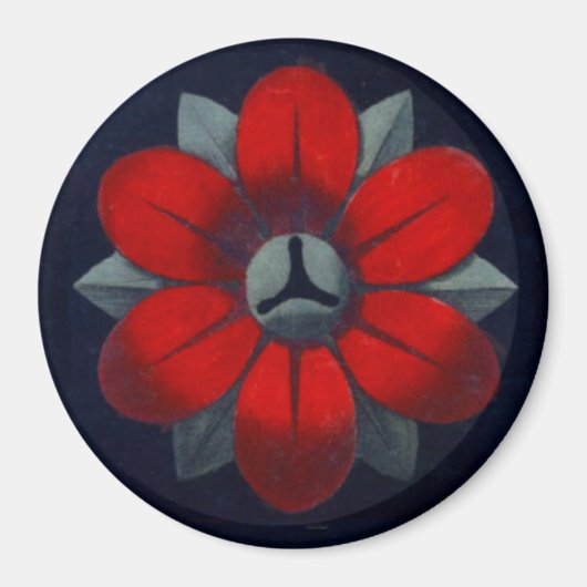 Architektonische Rosette Nr. 3 Magnet (Vorne)