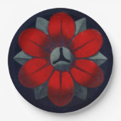 Architektonische Rosette Nr. 3 Pappteller (Vorderseite)