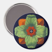 Architektonische Rosette Nr. 4 Magnet (Vorderseite/Rückseite)