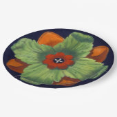 Architektonische Rosette Nr. 4 Pappteller (Schrägansicht)