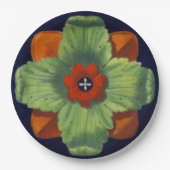 Architektonische Rosette Nr. 4 Pappteller (Vorderseite)