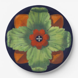 Architektonische Rosette Nr. 4 Pappteller