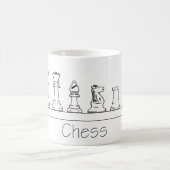 Architektonische Schachfiguren Kaffeetasse (Mittel)