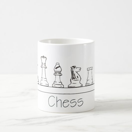 Architektonische Schachfiguren Kaffeetasse (Mittel)