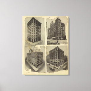 Architektonische Solidität in Portland, Oregon Leinwanddruck